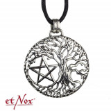 Pandantiv argint Copacul Vietii cu Pentagrama 3.1 cm