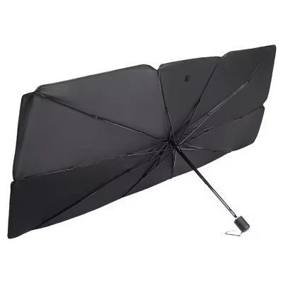 Parasolar parbriz pliabil, 140x79cm, tip umbrela cu husa, rezistent UV 02906 Amio foto