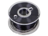 S&acirc;rmă de cupru argintată neagră 0,1mm - 100m