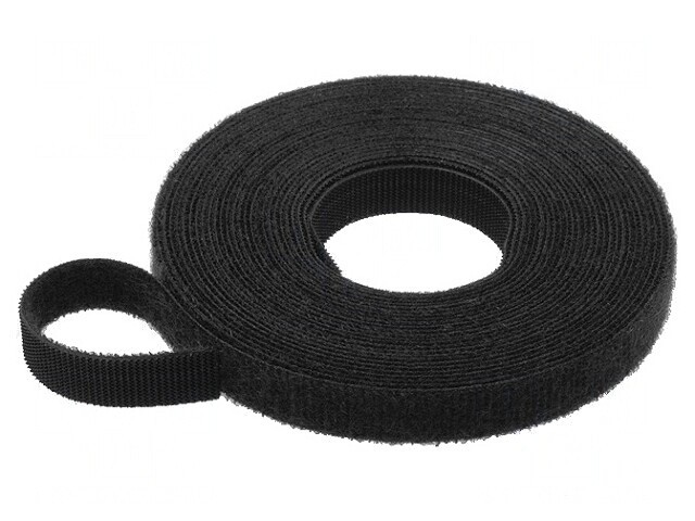 Bandă Arici 10mm x 5m Neagră pentru Legare