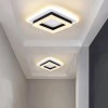 Lustra LED SOLENA Patrata Alb Negru, 15W, Lumina Rece/Calda/Neutra, Alessandro DESIGN