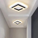 Lustra LED SOLENA Patrata Alb Negru, 15W, Lumina Rece/Calda/Neutra, Alessandro DESIGN