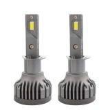 Set 2 LED-uri Auto Techstar&reg; P16, H1, 75w, 10000 Lumeni, 6500K, AUTO, 12-24 Volti, CSP, Canbus, Miez Cupru, Radiator Aluminiu