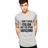 Tricou gri barbati - I Speak - XL