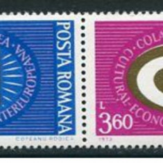 1973 COLABORAREA CULTURAL ECONOMICA INTEREUROPEANA Serie 2 timbre - LP.822 MNH