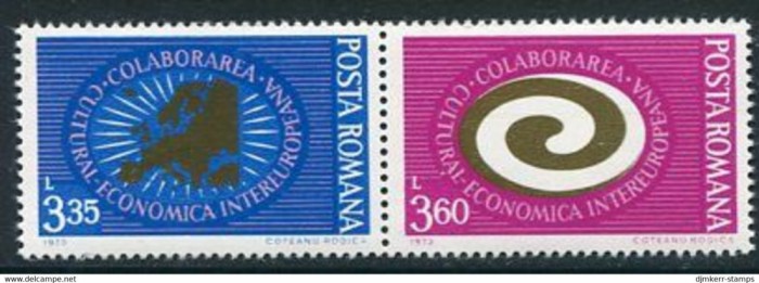 1973 COLABORAREA CULTURAL ECONOMICA INTEREUROPEANA Serie 2 timbre - LP.822 MNH