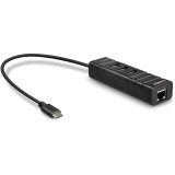 Hub USB 3.1 Type-C, USB-A + RJ45