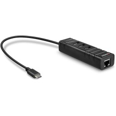 Hub USB 3.1 Type-C, USB-A + RJ45
