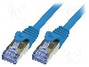 Cablu patch cord, Cat 6a, lungime 1m, S/FTP, LOGILINK - CQ3036S