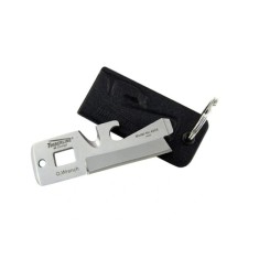Breloc multifunctional, cutit, desfacator sticle, surubelnita, 8.5 x 3 cm, argintiu