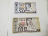 bancnote madagascar 50+100 fr 1974-1975