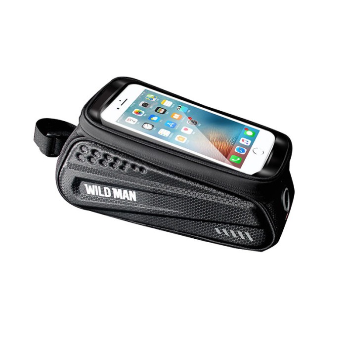 Geanta pentru bicicleta Wildman, Pentru cadru, 1l, Negru