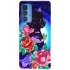 Husa compatibila cu Motorola G20 model Cosmic cat, Silicon, TPU, Viceversa, Transparent, Carcasa