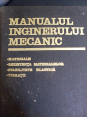 Manualul Inginerului Mecanic Materiale Rezistenta Materialelo - Gh.buzdugan ,549163 foto