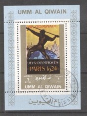 Umm al Qiwain 1973 Sport, Olympics, perf. mini sheet x 26, used T.211