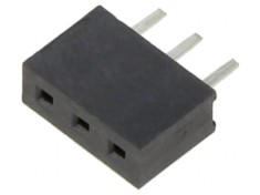 Soclu pini mama 2mm 3 pini THT pentru PCB 2A cositorit foto