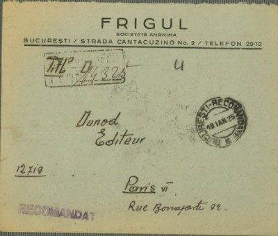 Plic circulat 1925 foto