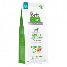 Brit Care Grain-Free Adult Large Breed, L-XL, Somon, hrană uscată fără cereale câini, piele & blană, 12kg