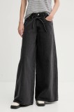 Levi&#039;s jeansi XL SUPERWIDE femei, culoarea gri, 001T3