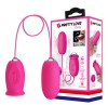 Ou Vibrator Daisy Dubla Stimulare, Licking Function, Silicon, Roz