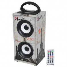 Boxa portabila Freesound Paris, 12 W, Bluetooth, radio FM, USB/AUX foto