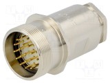 Conector M27 ZYLIN mufă tată lipire pe cablu PIN 21 6,5&divide;16mm LAPP