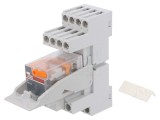 Releu Intermediare 4PDT 230VAC pentru Șină DIN