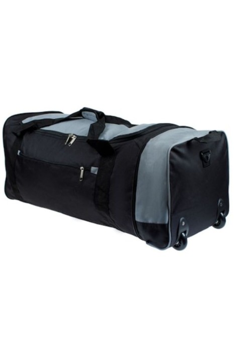 Geantă de călătorie cu roți, 84 l, Negru / Gri