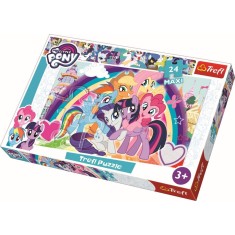 Puzzle Maxi Trefl, My little pony, Ponei fericiti, 24 piese