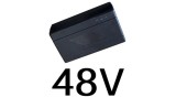 &Icirc;ncărcător de acumulatori 48V 1,8A cu 3 poli conector tată XLR pentru acumulatori cu plumb sigilați, acumulatori cu gel, biciclete electrice