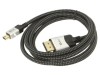 Cablu DisplayPort 1.4 HDCP 2.2 2m Negru Textil