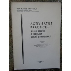 ACTIVITATILE PRACTICE MIJLOACE IN ORIENTAREA SCOLARA SI PROFESORALA- GROPPOSILA