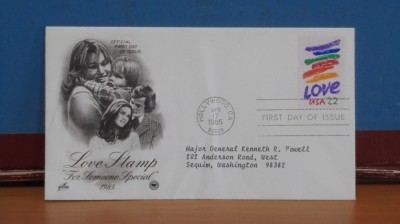 USA - FDC 1985 - LOVE STAMP &amp;#039;&amp;#039; FOR SOMEONE SPECIAL&amp;#039;&amp;#039; - CIRCULAT. foto