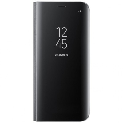 Husa Book Clear View Standing Cover compatibil Samsung S9+, Black foto