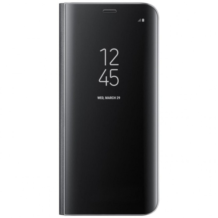 Husa Book Clear View Standing Cover compatibil Samsung S9+, Black