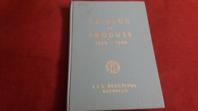 CATALOG DE PRODUSE 1959-1960 I I S REACTIVUL BUCURESTI foto