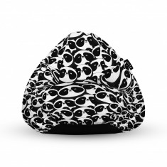 Fotoliu Units Puf (Bean Bag) tip para, impermeabil, cu maner, 80 x 90 x 68 cm, panda pack foto