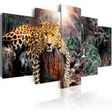 Cumpara ieftin Tablou - Leopard Relaxation 200x100 cm