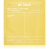 Biodance Radiant Vita Niacinamide Real Deep Mask masca pentru albirea tenului pentru uniformizarea nuantei tenului 1 buc