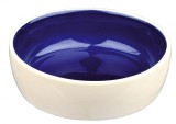 Castron Ceramica 0.3 l /12 cm Crem Albastru 2467, Trixie