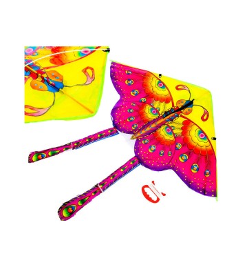 Zmeu Urias in forma de fluture, 90 Cm X 48 Cm, Fir Cu Maner, Multicolor foto
