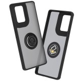 Husa pentru motorola edge 50 fusion - magnet auto &Egrave;i inel rotativ - protectie premium, negru