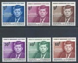 Congo 1964 - J.F. Kennedy, serie neuzata