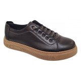 Pantofi barbati casual din piele naturala Negru Gold GKR122N