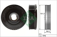INA 544 0177 10 Fulie curea, arbore cotit