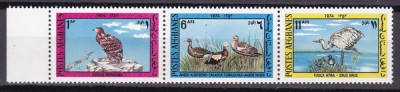 Afganistan 1974 fauna pasari MI 1160-1162 MNH foto
