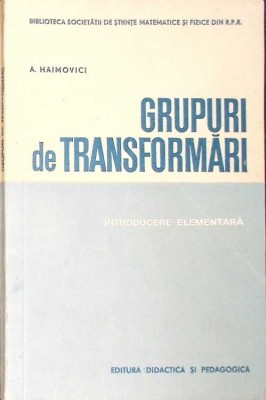 GRUPURI DE TRANSFORMARI-ADOLF HAIMOVICI-360258 foto