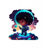 Cumpara ieftin Sticker decorativ Astronaut, Multicolor, 58 cm, 5642ST, Oem