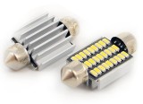 Led bec T10x36 27x4014 alb rece CanBus blister