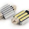 Led bec T10x36 27x4014 alb rece CanBus blister